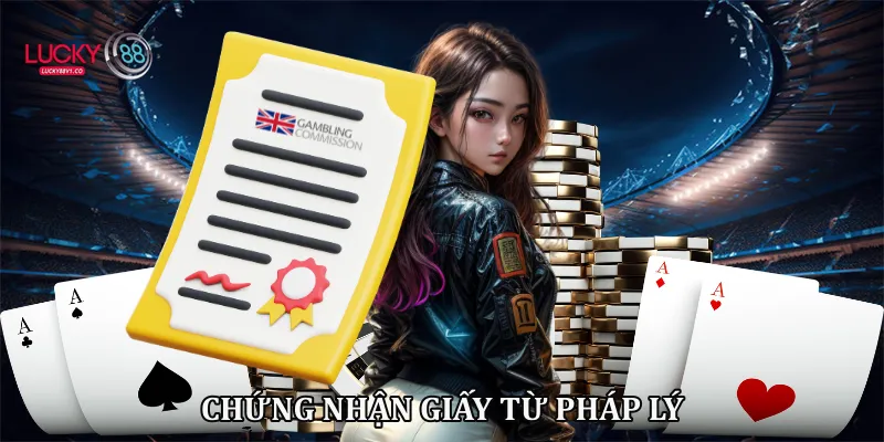 Chứng nhận giấy từ pháp lý